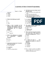 50 Muliple Choice Questions of Object Oriented Programming