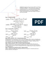 Step 1: Calculate The LMTD: HOT Cold