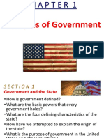 CH 1 Principals of Government