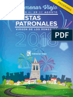 Fiestas Patronales de Colmenar Viejo 2018 Virgen de Los Remedios 23 29 08 2018 Programa PDF