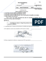 Prova - PB .Matematica.4ano - Tarde .3bim