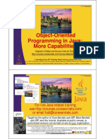 Object-Oriented Programming in Java: More Capabilities: For Live Java-Related Training