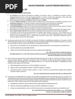 Calculo Financiero - Guia de Trabajos Practicos #7 Unidad 7: Bonos - Van Y Tir