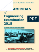 Fundamentals Engineering Examination 2018: Professional Engineers Registration Examination