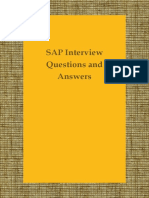 SAP Interview Questions and Answers