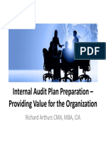 Internal Audit Plan Preparation - Providing Value For The Organization