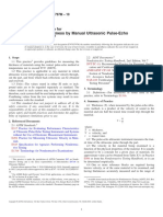 Measuring Thickness by Manual Ultrasonic Pulse-Echo Contact Method