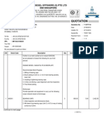 Quotation: Dmi Diesel Offshore (S) Pte LTD Dmi Singapore