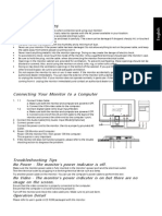 Safety Instructions: Connecting Your Monitor To A Computer