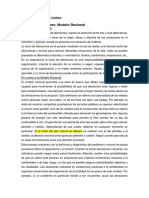 Modelo Racional en La Toma de Decisiones