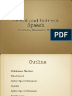 Direct and Indirect Speech