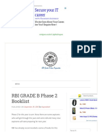 BOOKS For RBI GRADE B, Booklist For Rbi Grade B