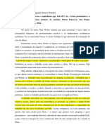 Weber: Ascese e Capitalismo - Fichamento