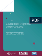 Malaria Rapid Diagnostic Test Performance: Results of Who Product Testing of Malaria RDTS: Round 7 (2015-2016)