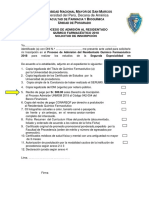 Requisitos y Solicitud