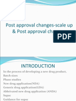 Post Approval Changes-Scale Up & Post Approval Changes