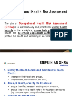 Occupational Health Risk Assessment