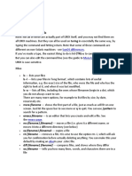 Unix Notes Basic Unix Commands: Sunos Differences More Unix