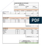 Analisis de Precio Unitario