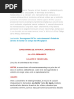 El Interés Superior Del Niño Sobre Los Derechos de La Madre (Casación 1961-2012, Lima)