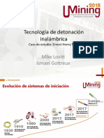 Tecnología de Sistema de Iniciación de Tronadura Inalámbrico. Caso de Estudio Mina Ernest Henrry - I. Gottreux