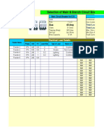 Selection of Main & Branch Circuit Breaker For Distribution Box (As Per NEC)