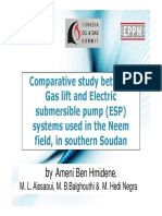 Comparative Study Between Gas Lift and Electric Submersible Pump Systems