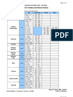 Laboratory Normal Reference Ranges: Children's Hospital and Health Center - San Diego