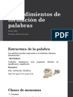 Proceso de Formación de Palabras