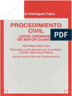 Procedimiento Civil, Juicio Ordinario de Mayor Cuantia