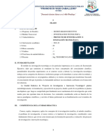 Silabo de Proyecto de Investigación e Innovación Tecnológica - Sec.ejec.