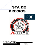 Anclo - Precios Mecanica Mayo 18