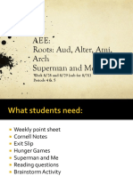 AEE - Aud, Alter, Ami, Arch, and Roots Trees