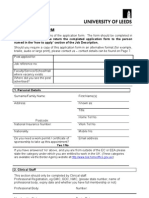 New Application Form