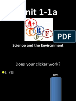 Unit 1-1a: Science and The Environment