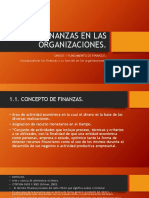 Finanzas en Las Organizaciones Unidad 1