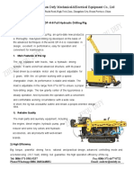 Specifications of DF-H-6 Drilling Rig