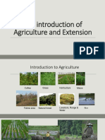 The Introduction of Agriculture and Extension PDF