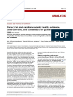 Analysis: Dietary Fat and Cardiometabolic Health: Evidence, Controversies, and Consensus For Guidance