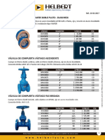 Lista de Precios Valvulas Duocheck - Compuerta - Vastago - Borrachas Web PDF