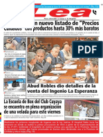 Periódico Lea Jueves 06 de Septiembre Del 2018