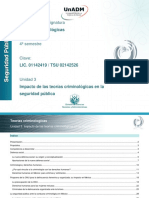 Unidad 3. Impacto de Las Teorías Criminológicas en La Seguridad Pública