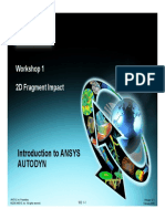 Ansys Autodyn 121 Workshop 01