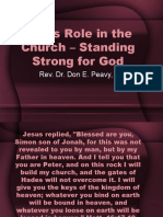 Men's Role in The Church: Standing Strong For God