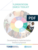 Developing An Implementation Research Proposal Print Version