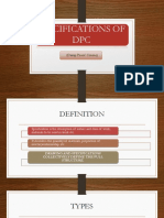 Specifications of DPC: (Damp Proof Course)