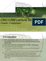 CNC/CAM Lecture Notes: Chapter 3 Interpolator