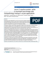 Correlation of Serum C-Reactive Protein, White Blood Count and Neutrophil Percentage With Histopathology Findings in Acute Appendicitis