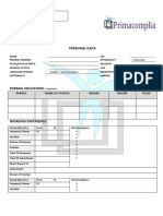 Application Form Primacomplia