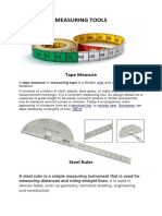 Measuring Tools: Tape Measure